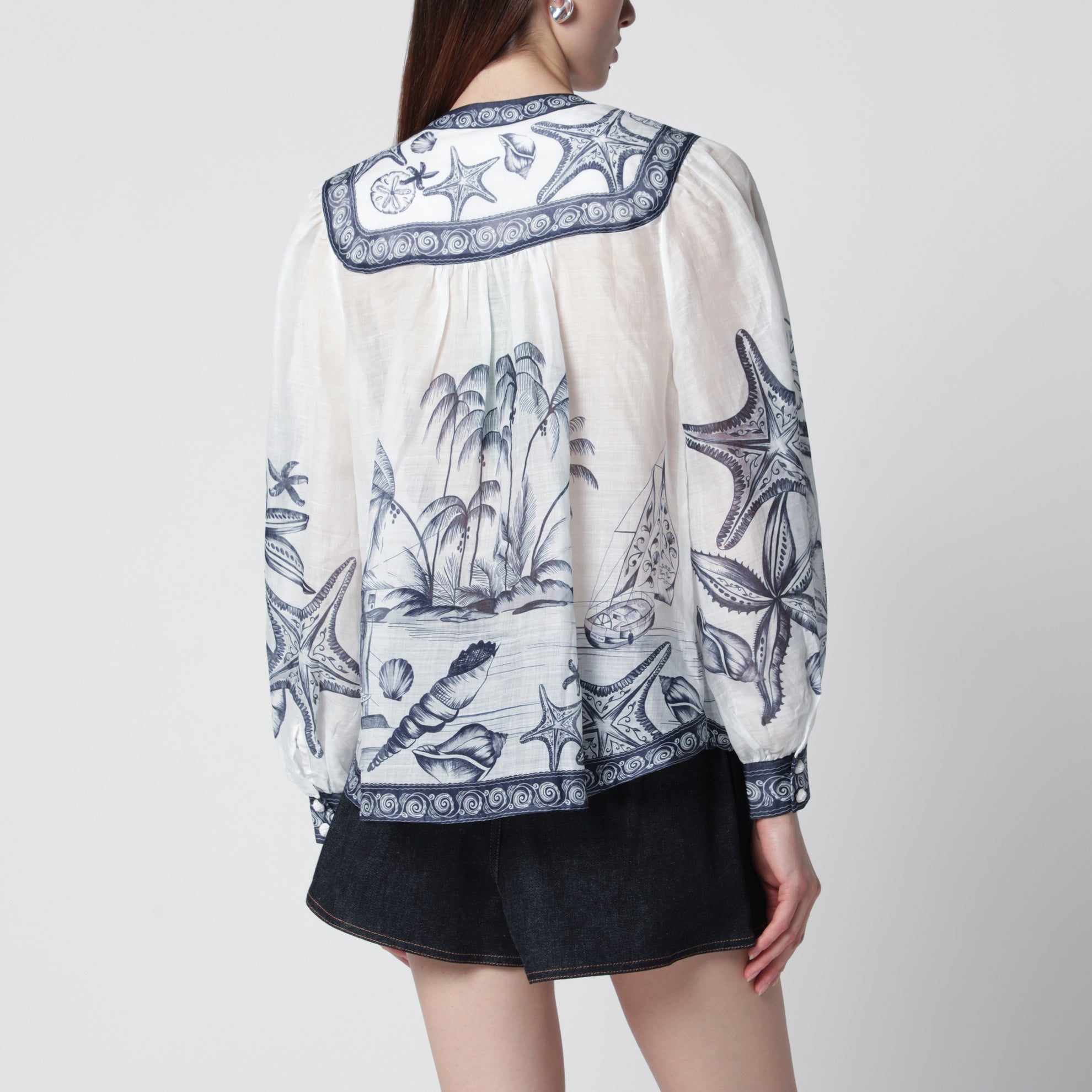 Blouse Coast Scarf à manches longues