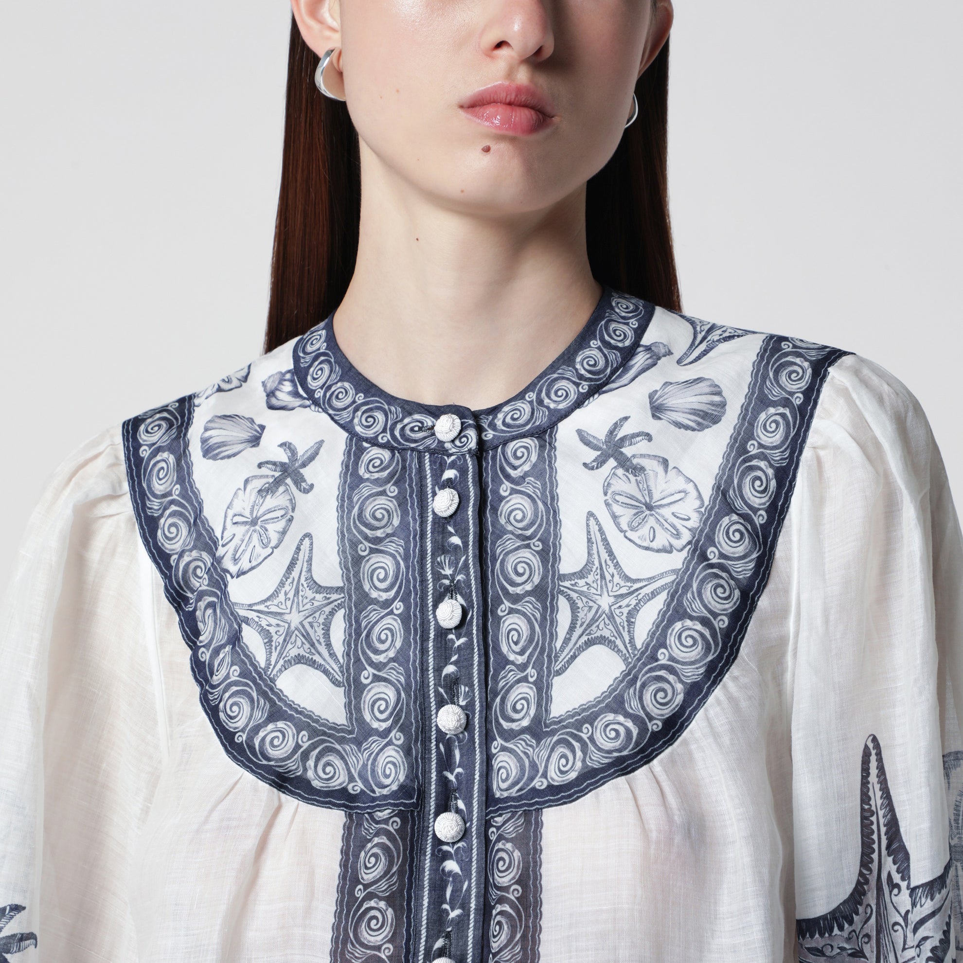 Blouse Coast Scarf à manches longues