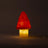 Kleine Nachtlampe Pilz Rot