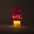 Kleine Nachtlampe Pilz Rosa