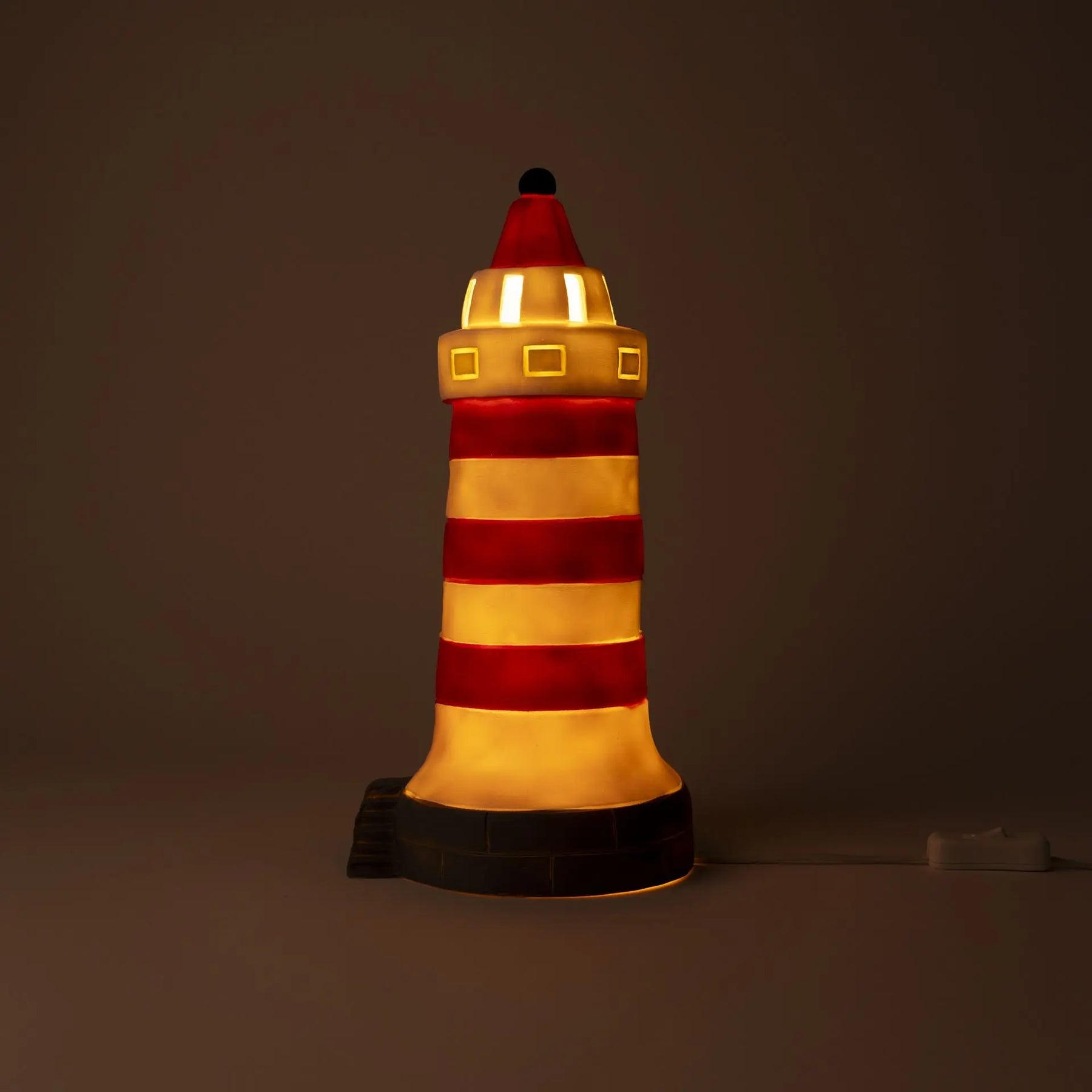 Nachtlampe Roter Leuchtturm