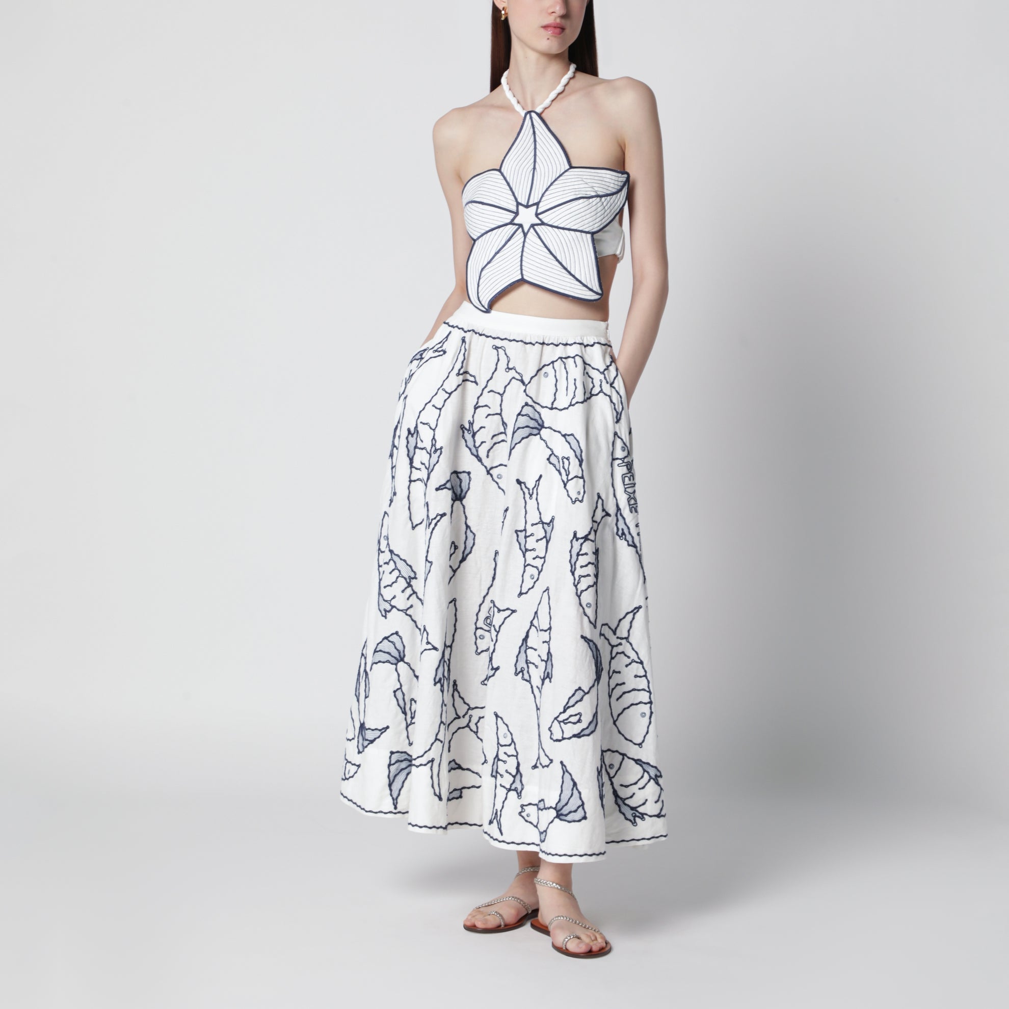 Top cropped Coast Stars in misto lino