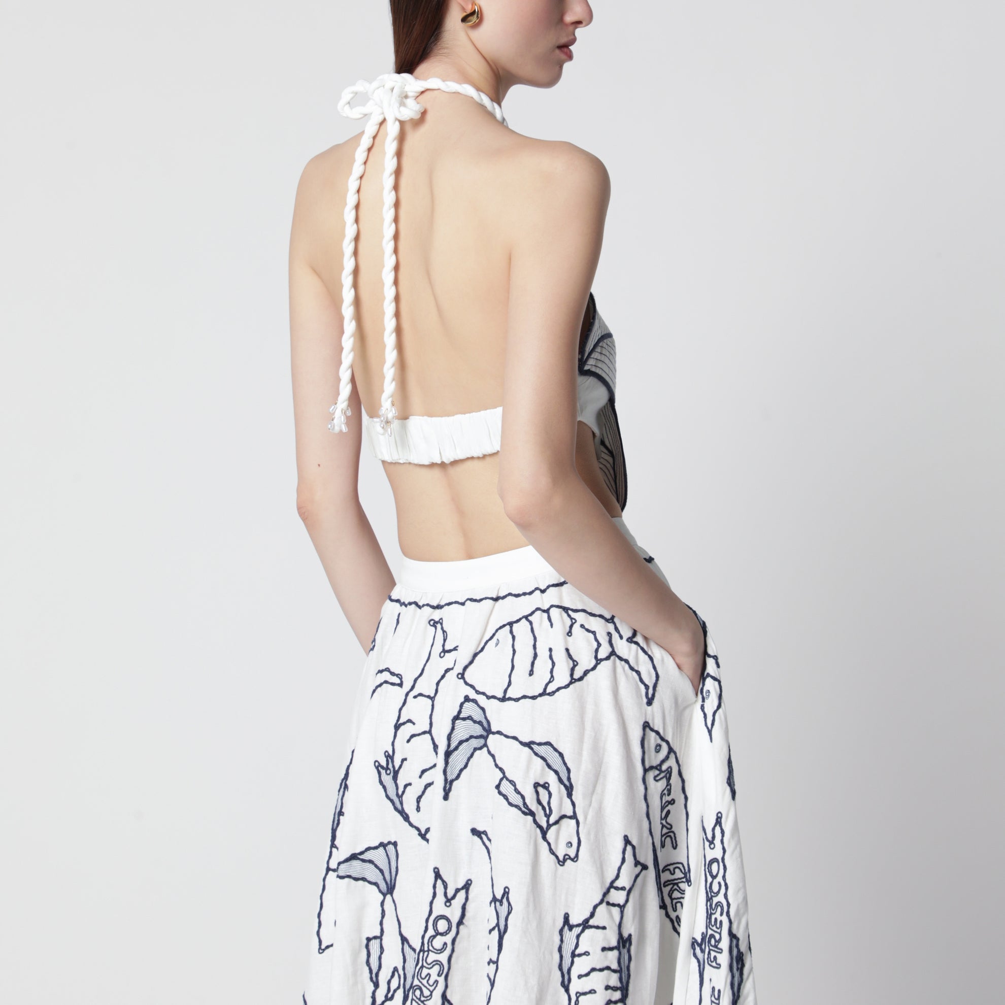 Top cropped Coast Stars in misto lino