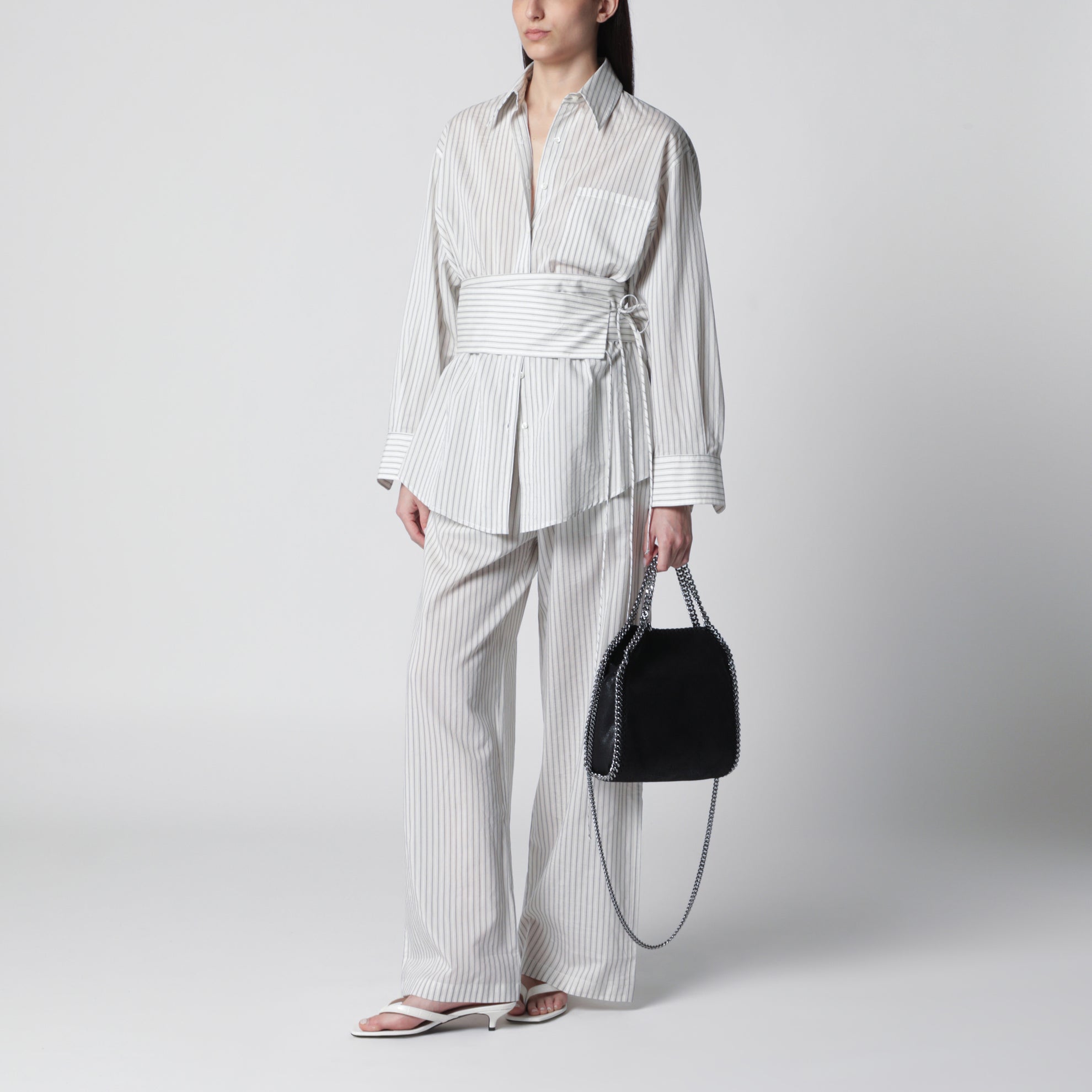 Sac Falabella Mini Tote noir/argent