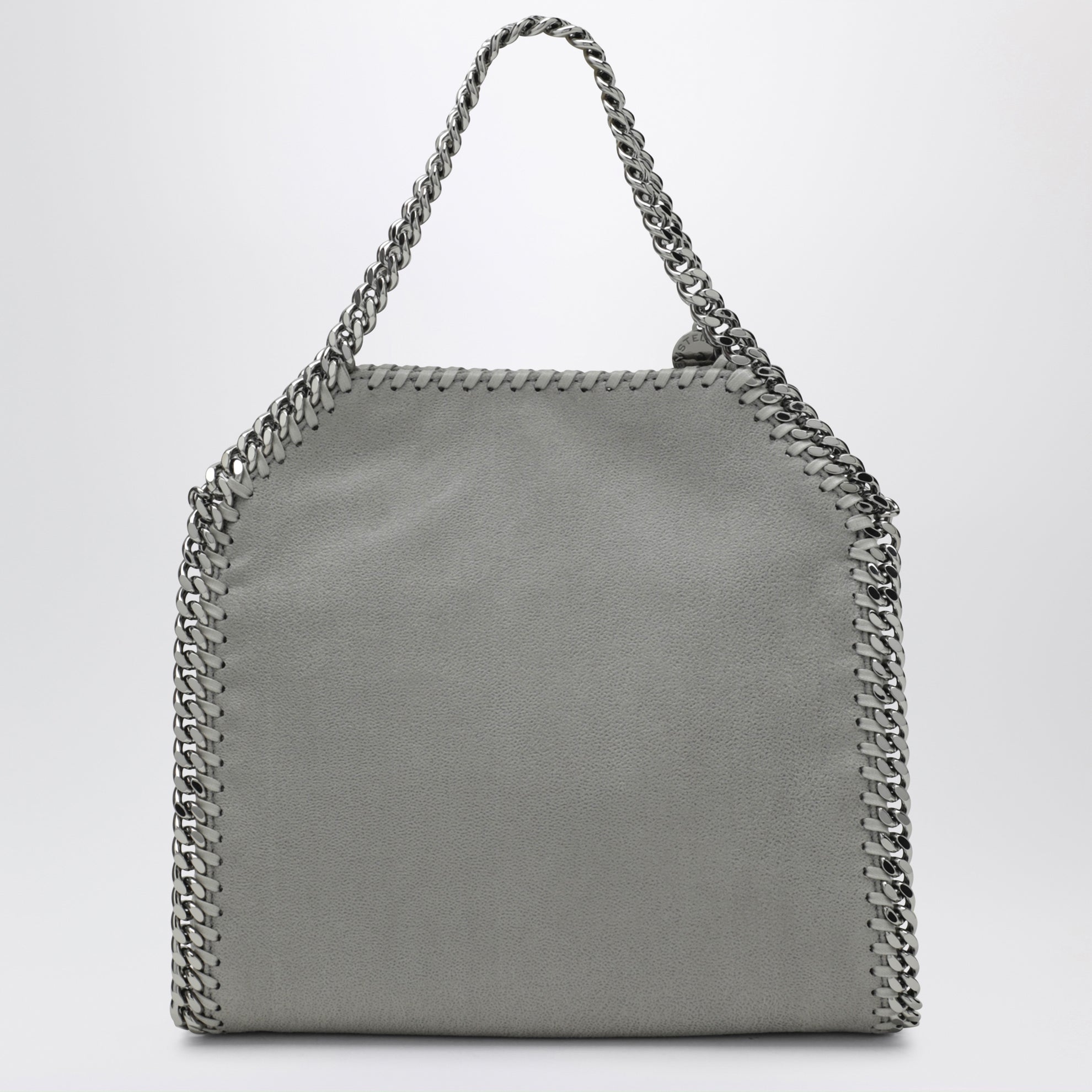 Mini Falabella tote bag in light grey