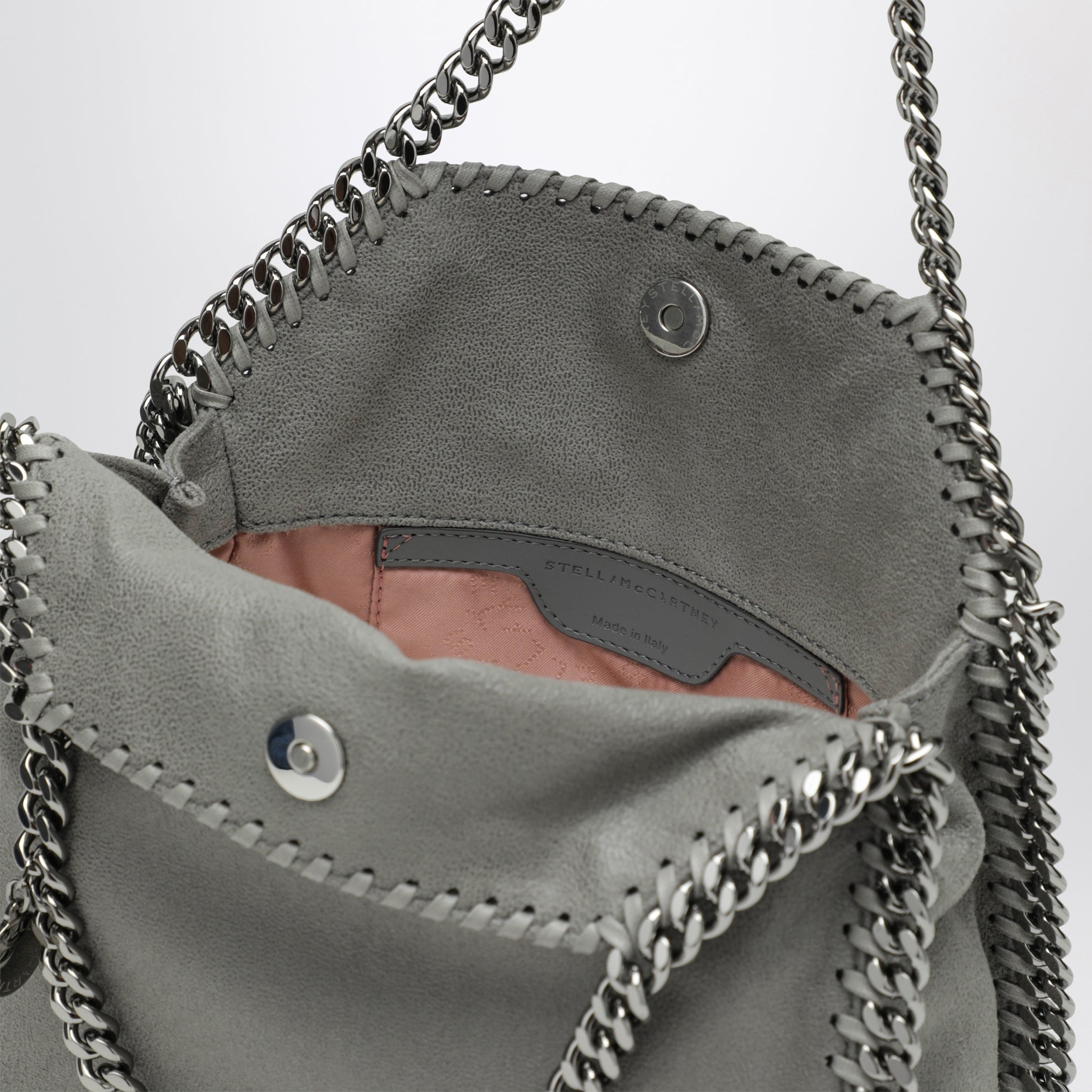 Mini Falabella tote bag in light grey