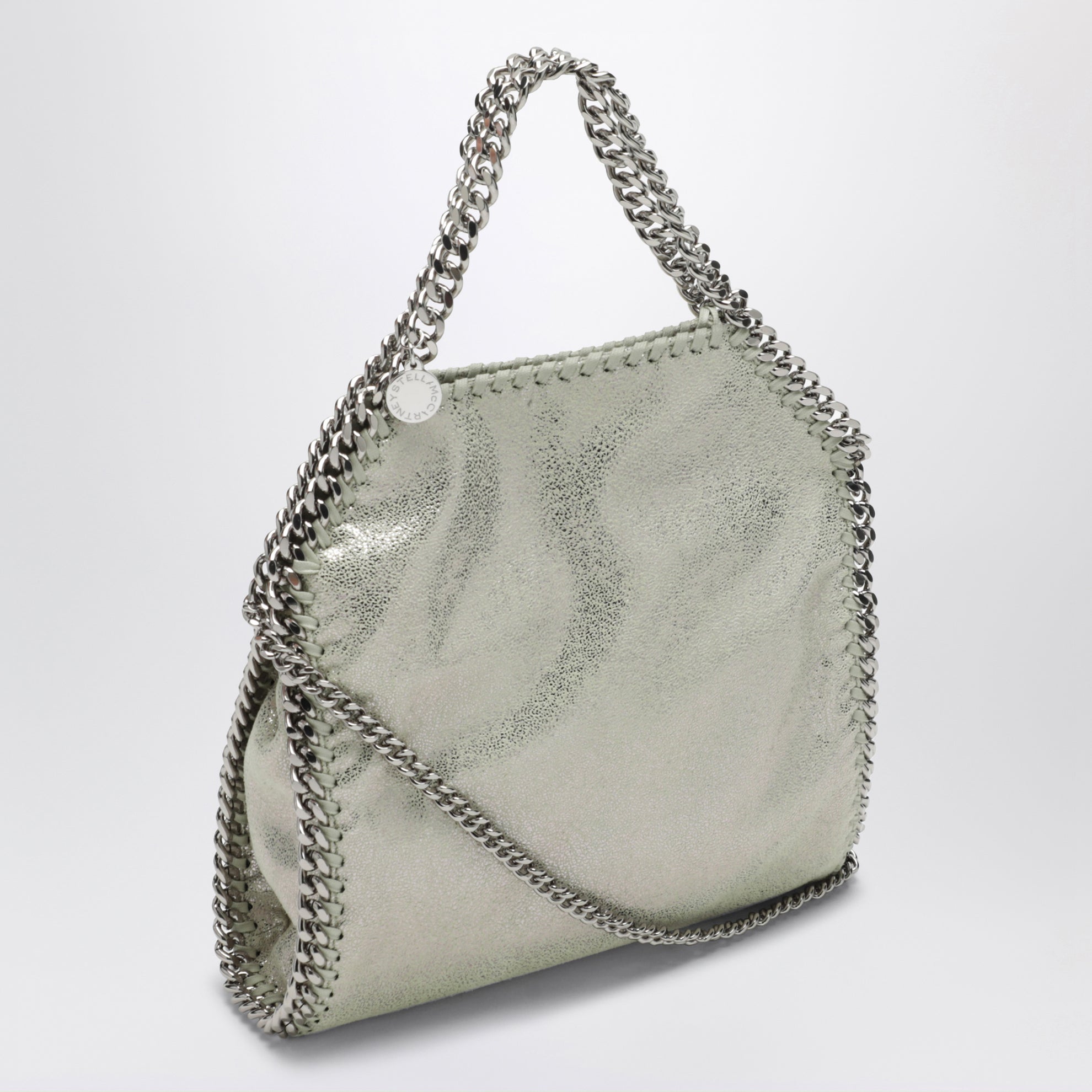 Borsa Tote mini Falabella verde lime chiaro