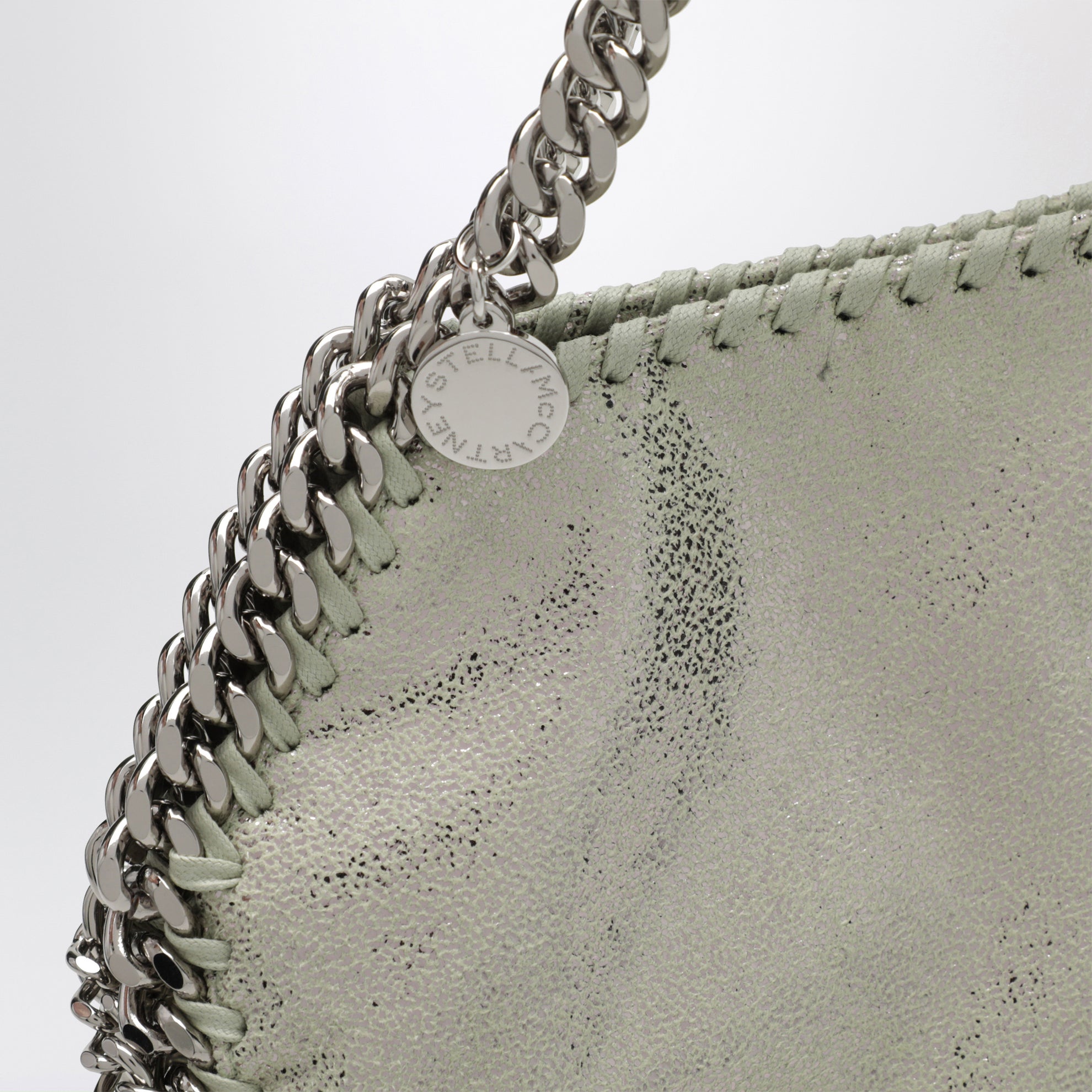 Borsa Tote mini Falabella verde lime chiaro