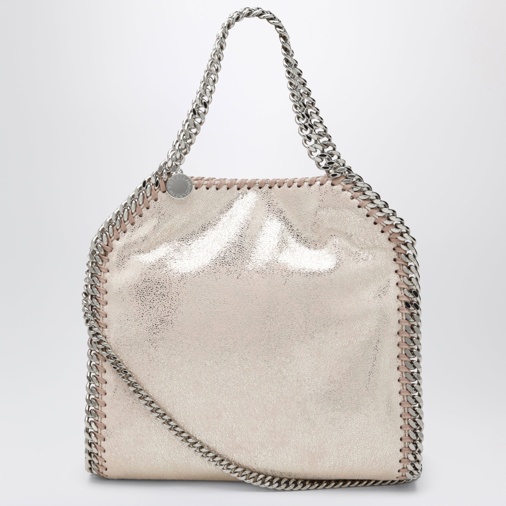 Borsa Tote mini Falabella rosa chiara