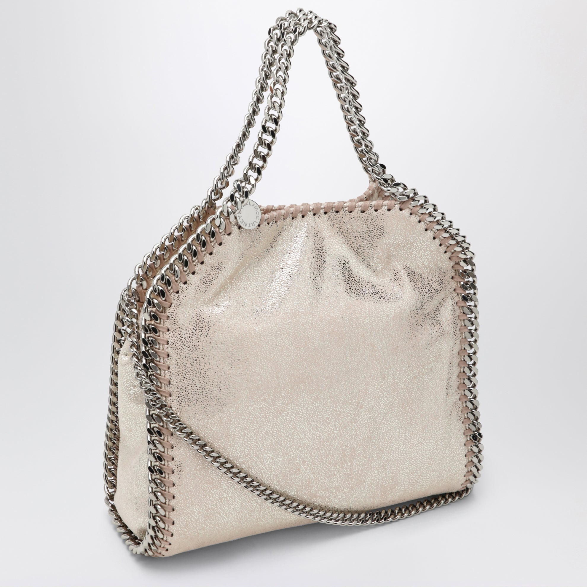 Borsa Tote mini Falabella rosa chiara