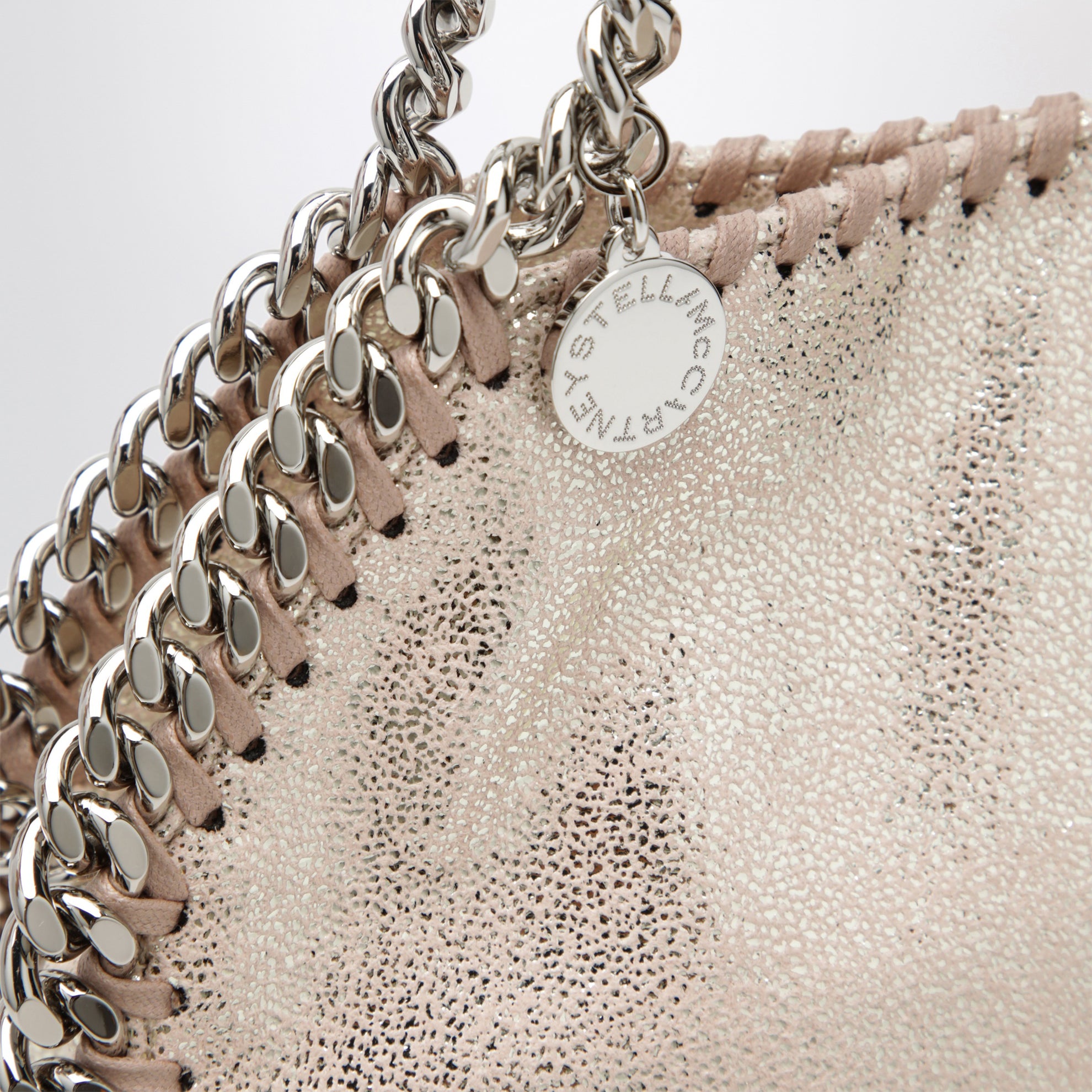 Borsa Tote mini Falabella rosa chiara