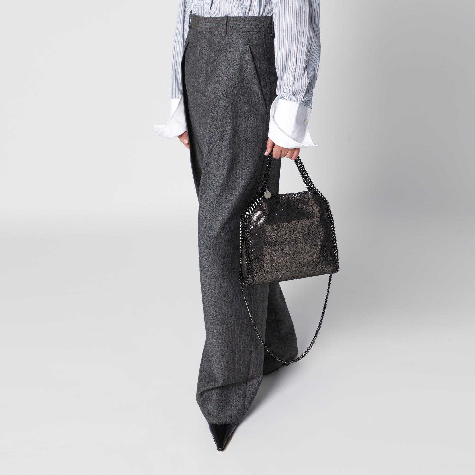 Falabella dark navy mini tote bag