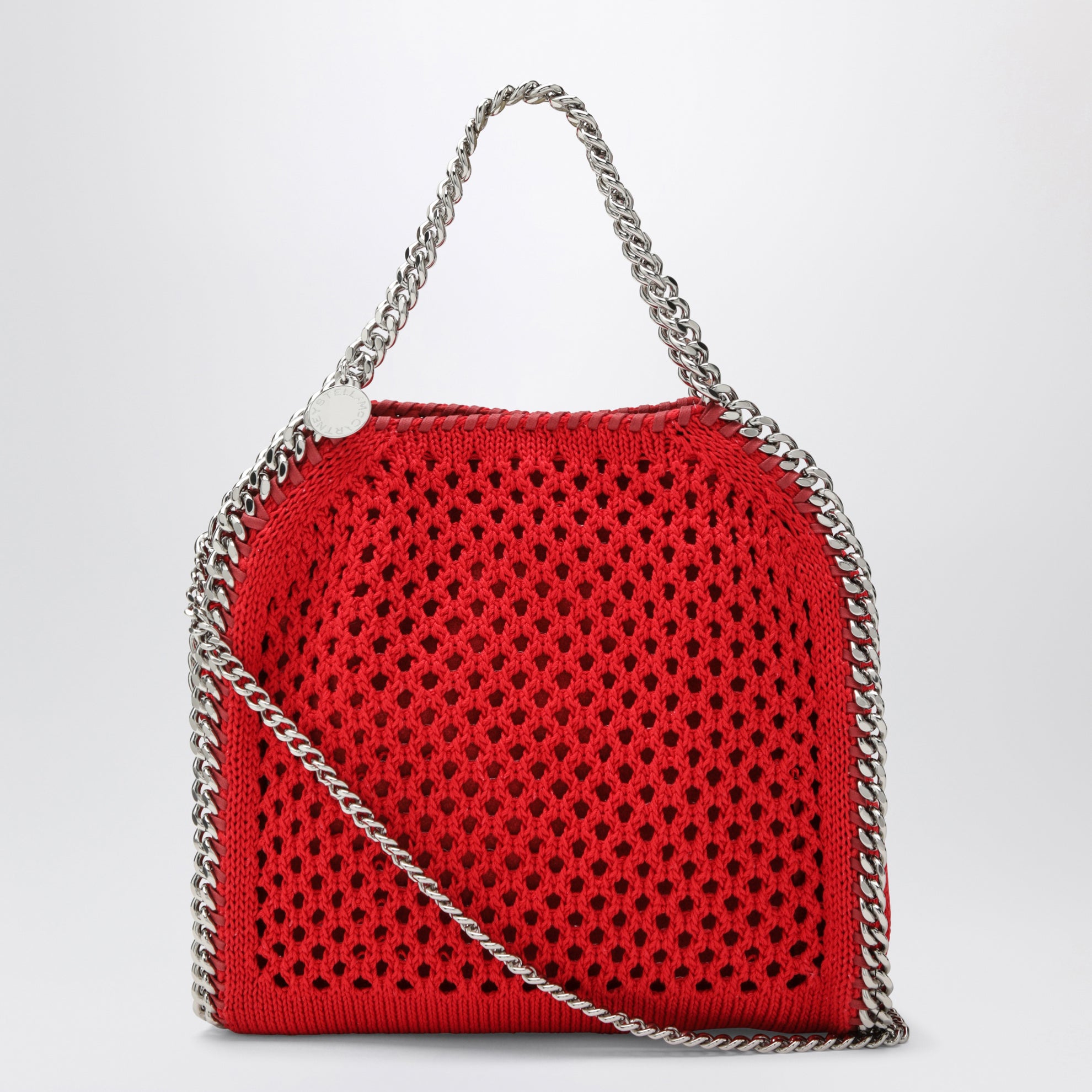 Sac cabas Falabella Mini rouge en maille