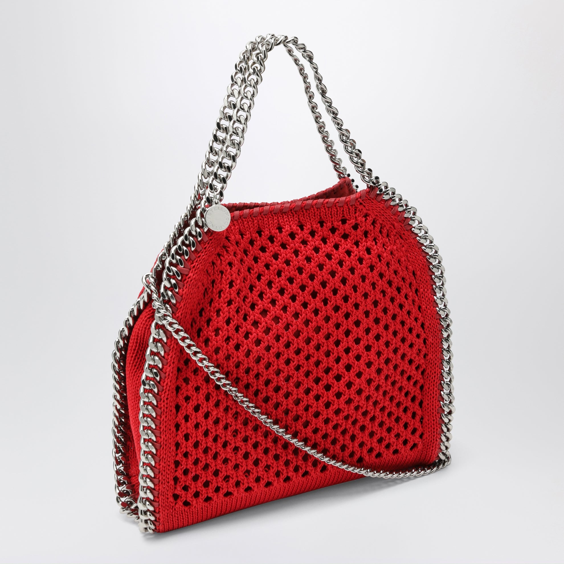 Sac cabas Falabella Mini rouge en maille