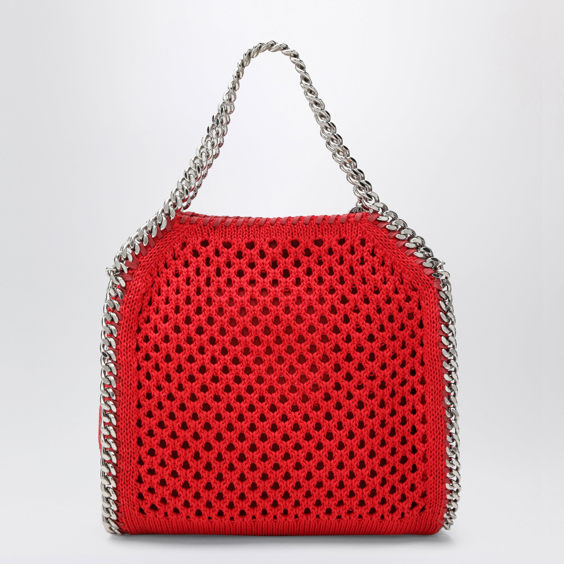 Sac cabas Falabella Mini rouge en maille