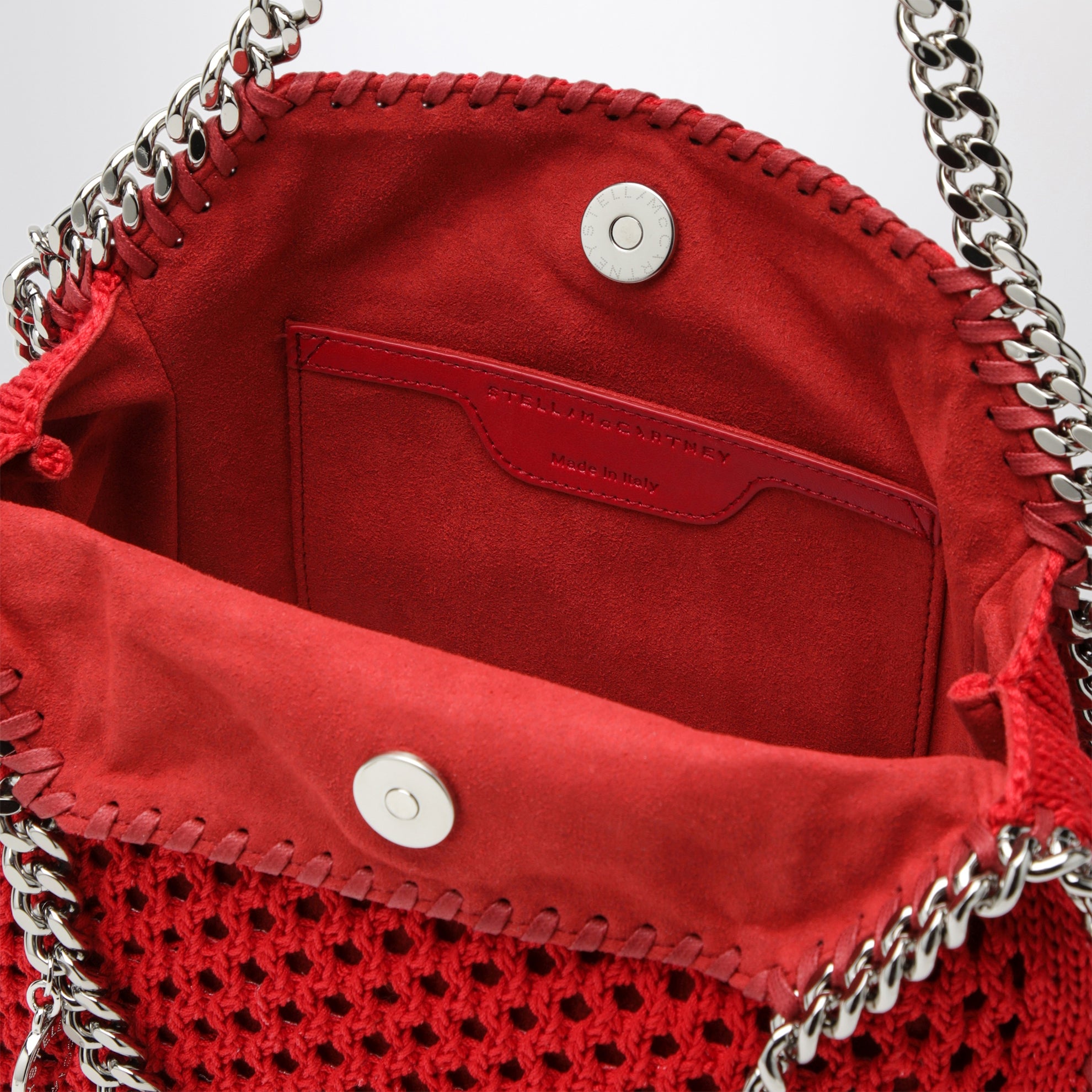Sac cabas Falabella Mini rouge en maille