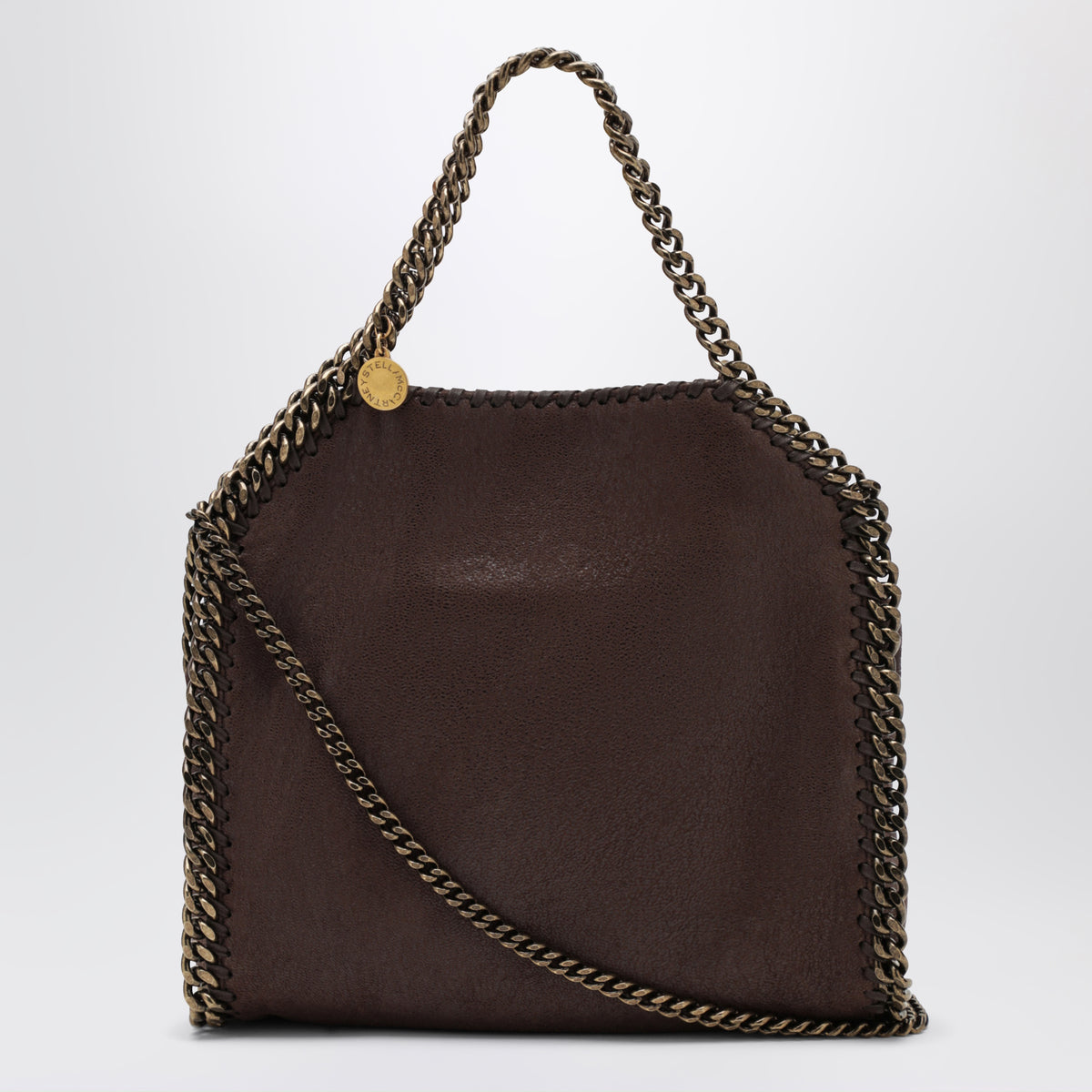 Borsa Tote mini Falabella color mogano