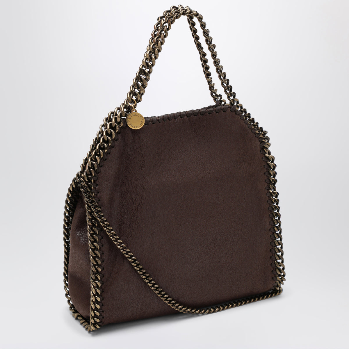 Borsa Tote mini Falabella color mogano