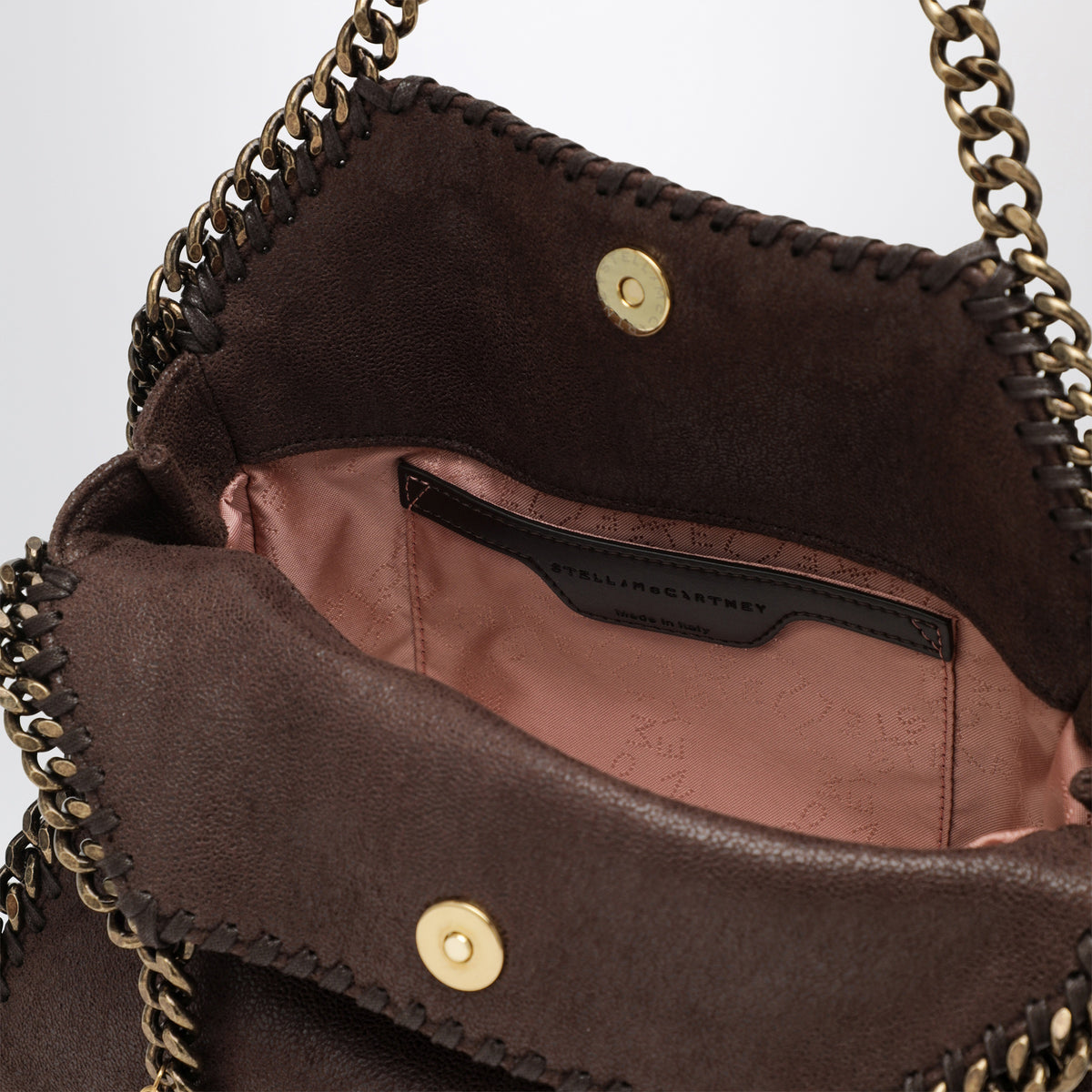 Borsa Tote mini Falabella color mogano