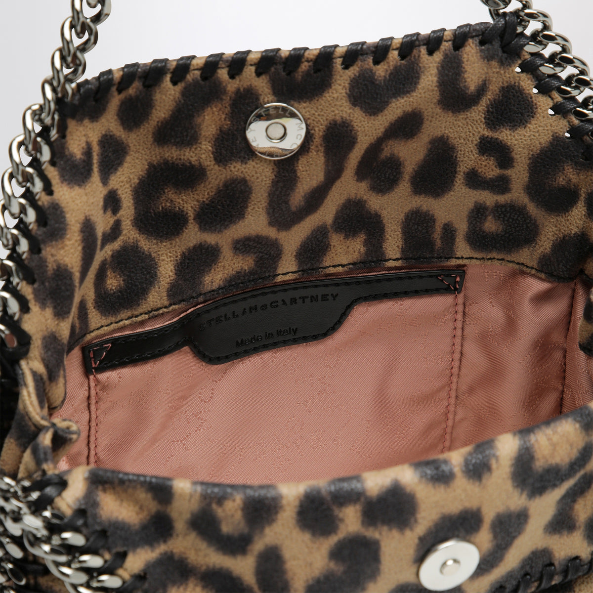 Borsa mini Falabella motivo leopardato