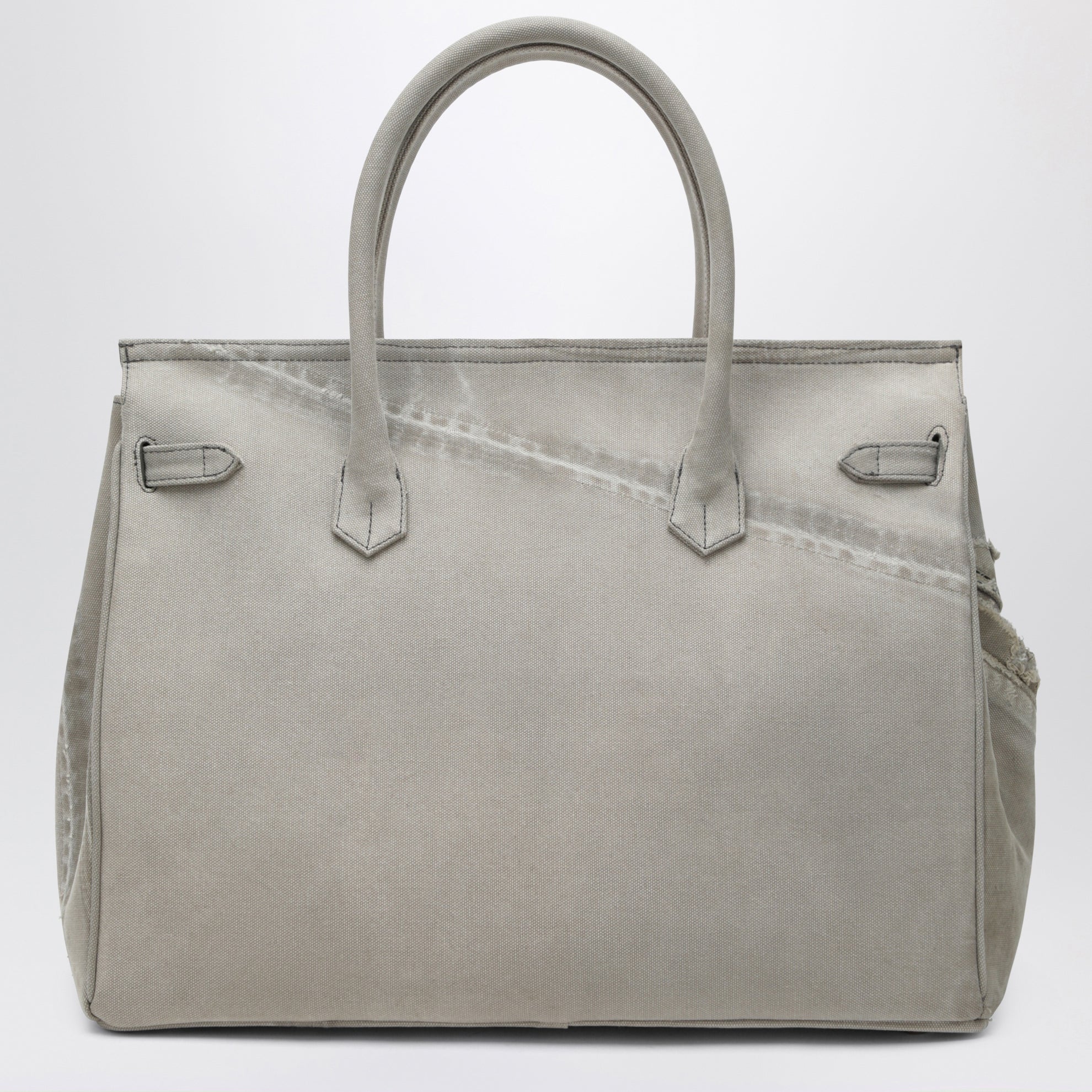 Graue Tasche aus recyceltem Vintage-Carhartt-Stoff
