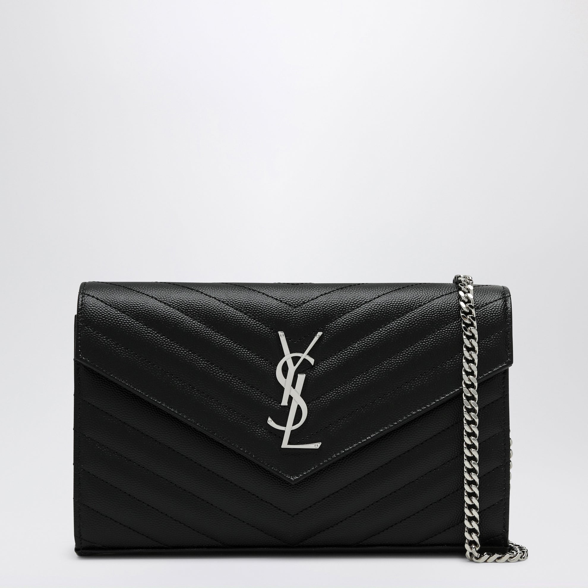 Pochette avec chaîne Cassandre noire