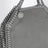 Borsa Tote micro Falabella grigia chiara