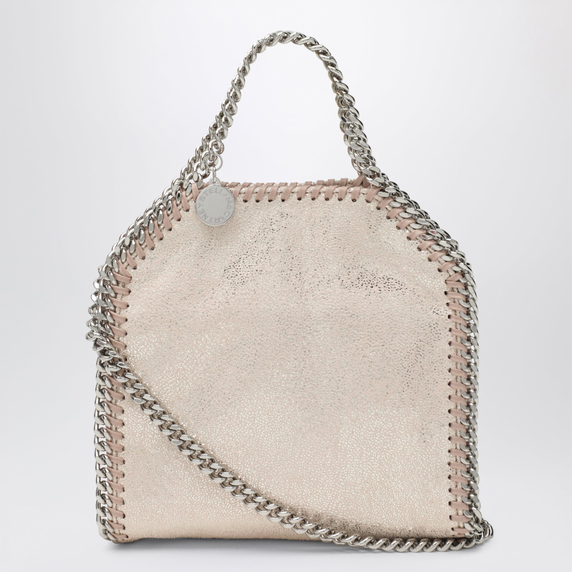 Micro Falabella Tote Bag in Hellrosa