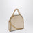 Pyritfarbene Micro Falabella Tote Bag mit Metallic-Finish