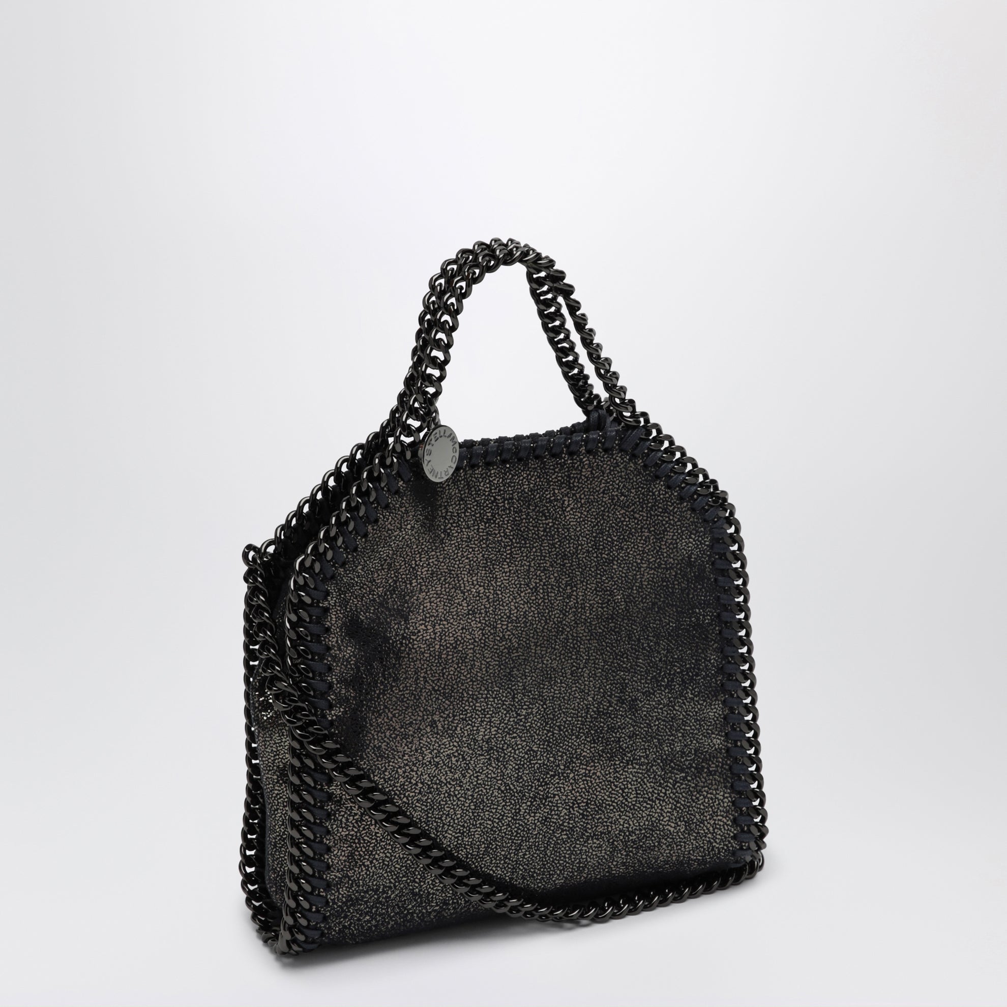 Micro Falabella Tote Bag in Dunkelmarineblau