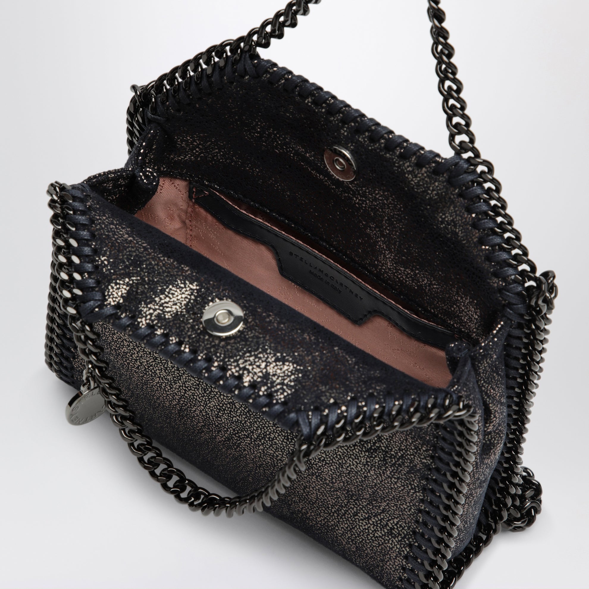 Micro Falabella Tote Bag in Dunkelmarineblau