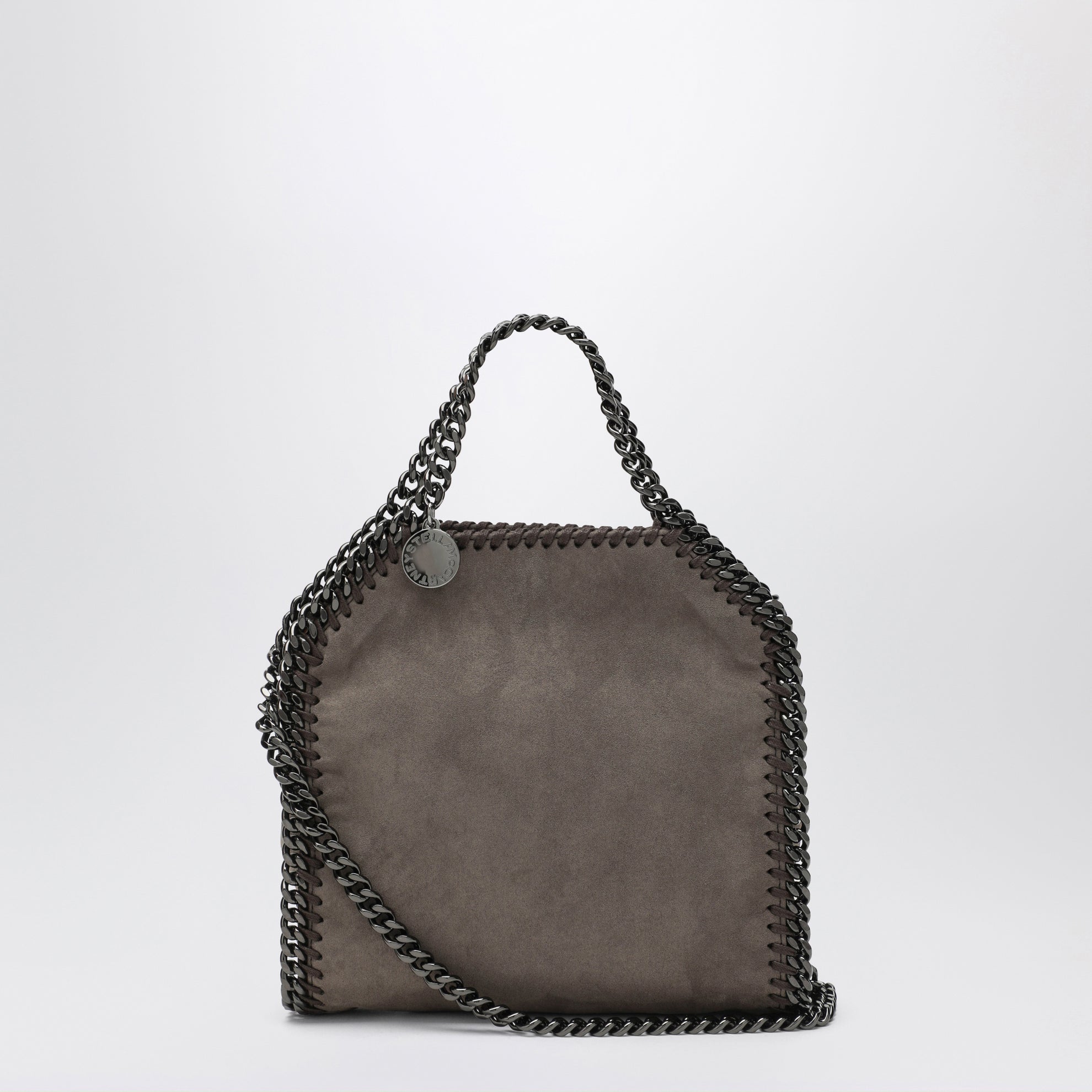 Falabella dark taupe mini tote bag