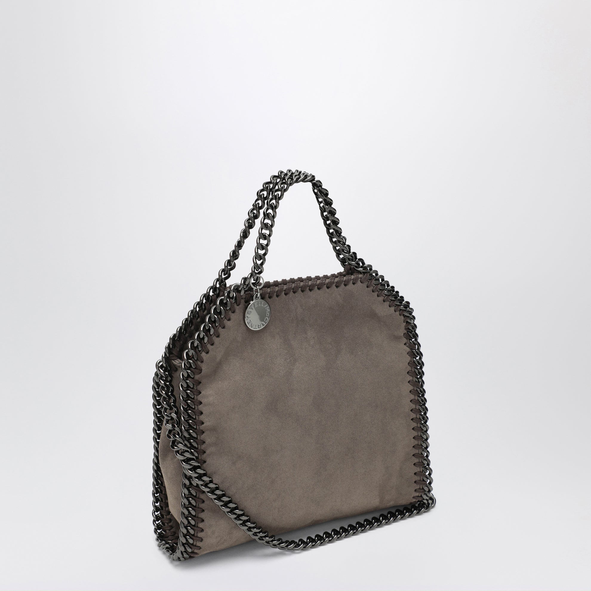 Falabella dark taupe mini tote bag