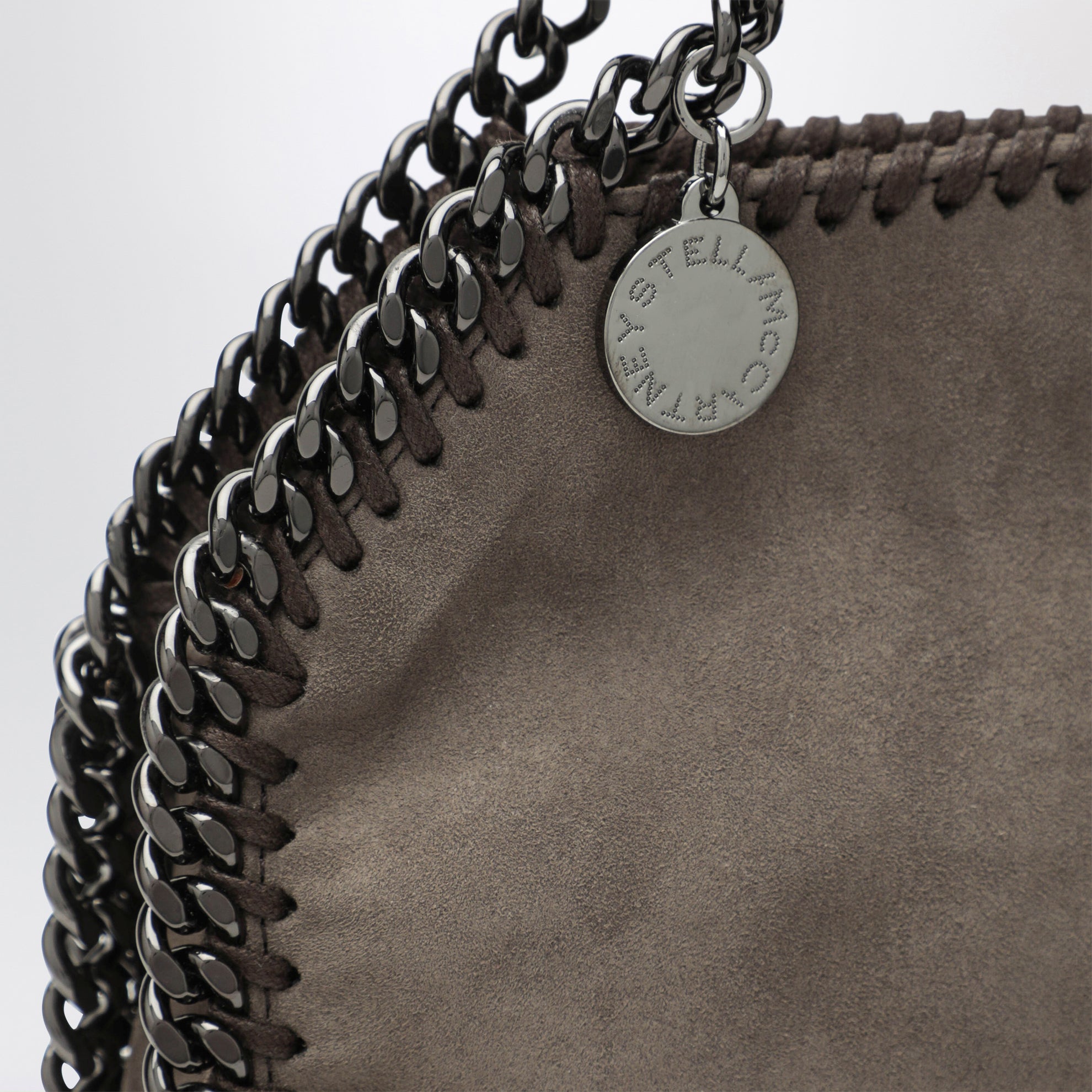 Falabella dark taupe mini tote bag
