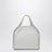 Pearl grey micro Falabella tote bag