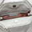 Pearl grey micro Falabella tote bag