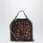 Borsa tote micro Falabella leopardata in velluto