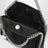 Falabella mini tote bag in black crystal mesh