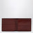 East/West brown and burgundy leather wallet