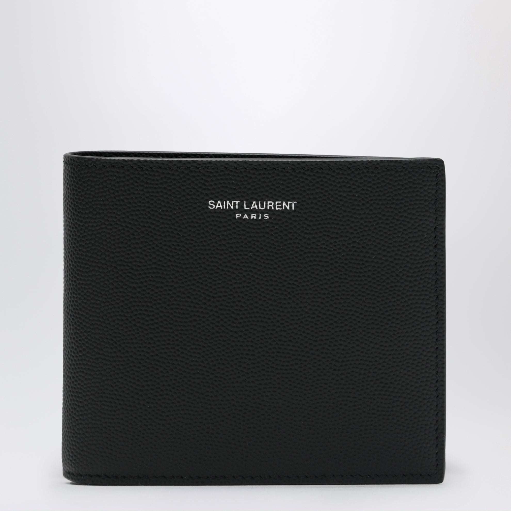 Black East/West wallet in grain de poudre leather