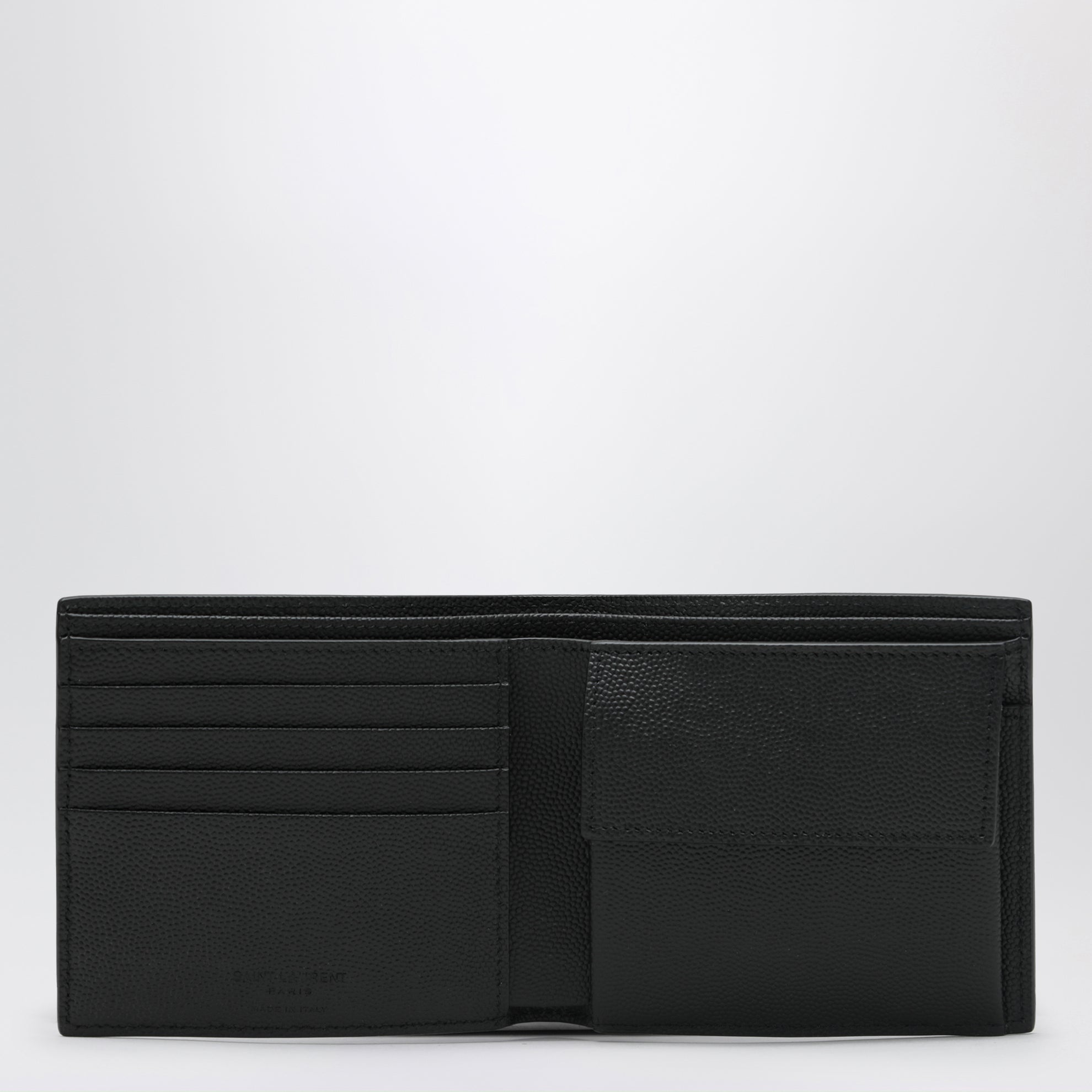 Black East/West wallet in grain de poudre leather