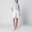 White and royal striped short-sleeve polo shirt
