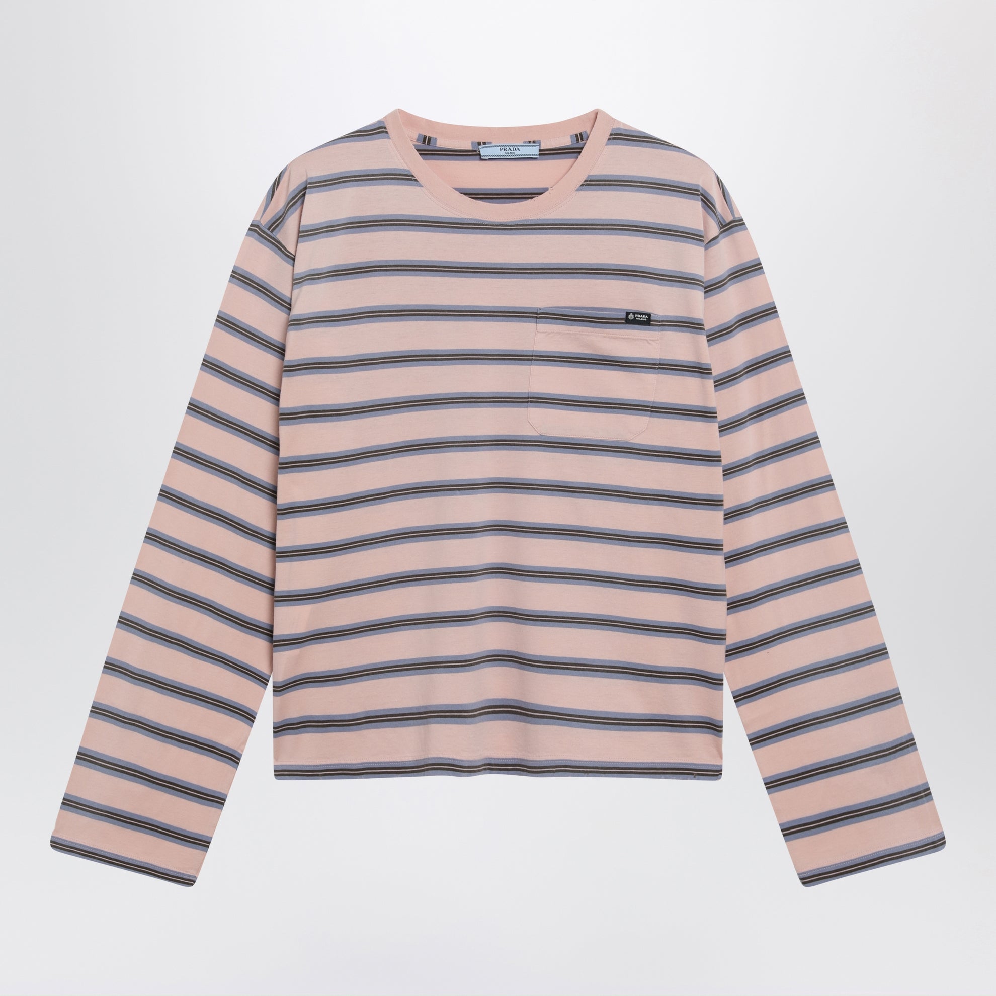 T-shirt pêche à rayures effet vintage