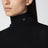 Schwarzer gerippter Rollkragenpullover mit Dreieckslogo