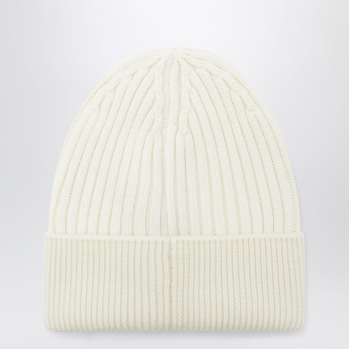 Bonnet blanc ivoire en laine