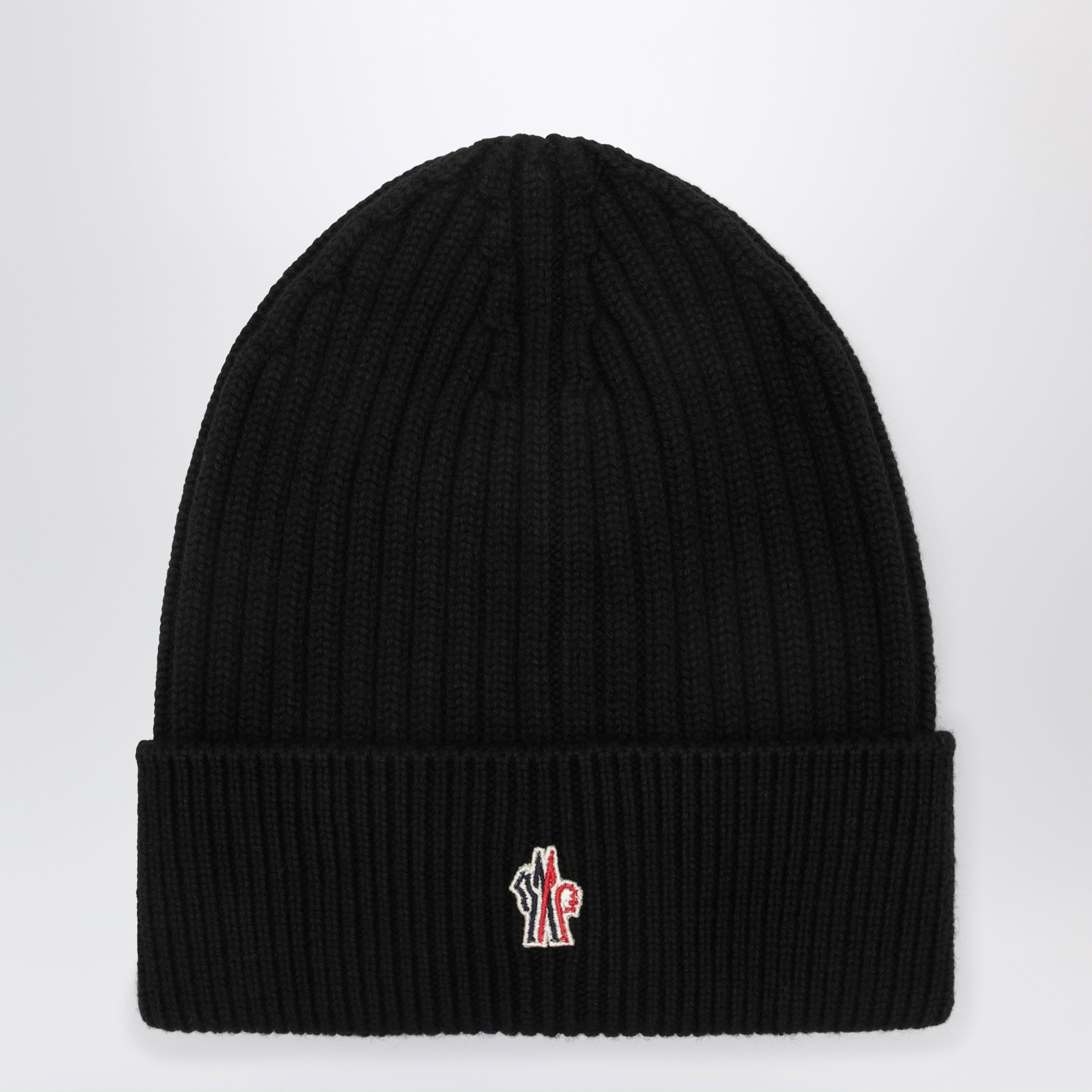 Moncler Grenoble Black ribbed wool cap | TheDoubleF