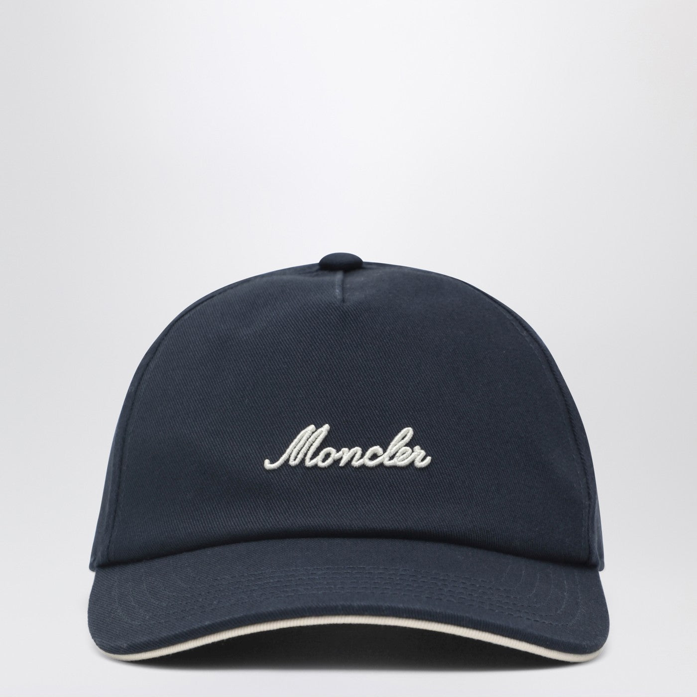 美品MONCLER CAP/NAVY Moncler Navy baseball cap with embroidered logo | TheDoubleF