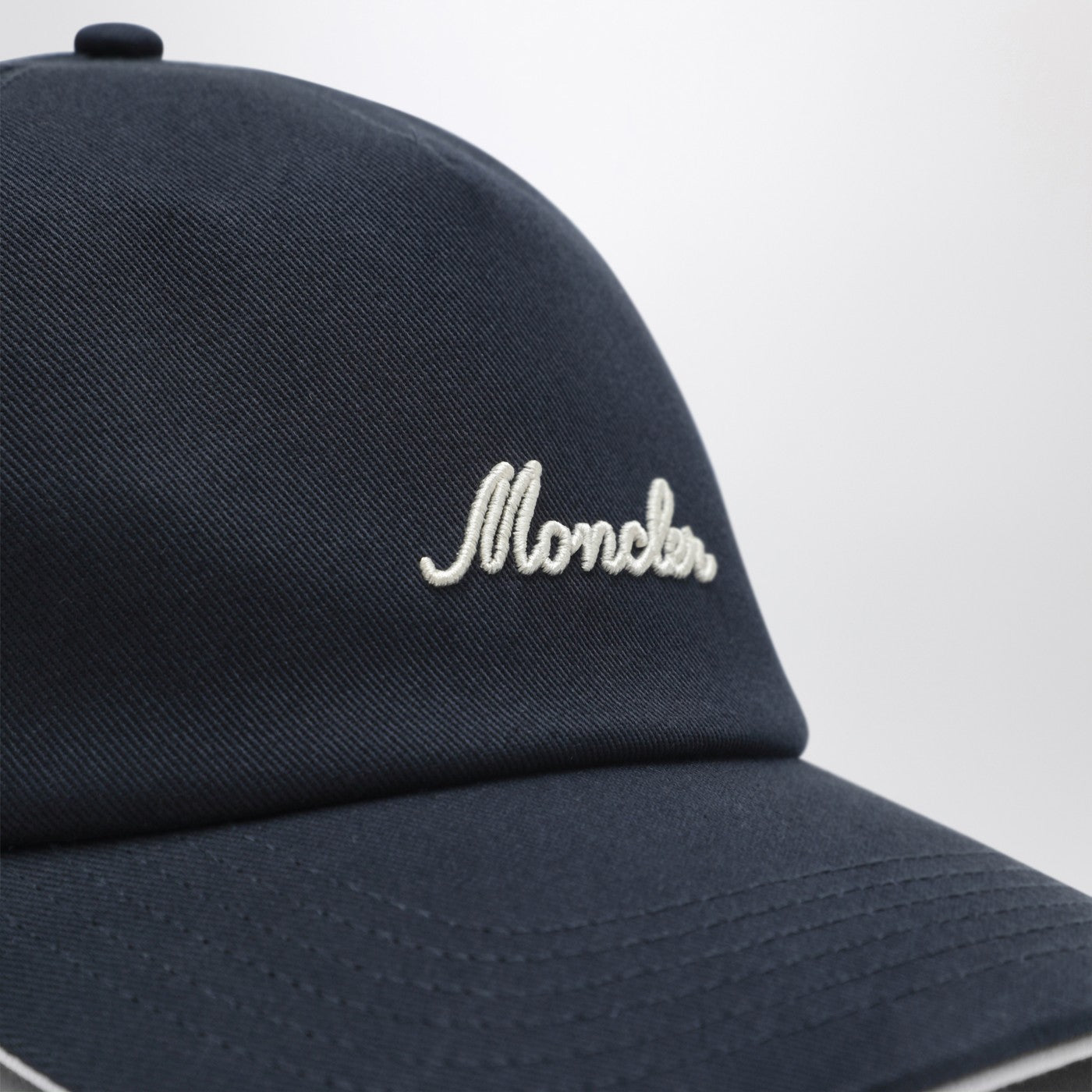 Moncler Navy baseball cap with embroidered logo | TheDoubleF