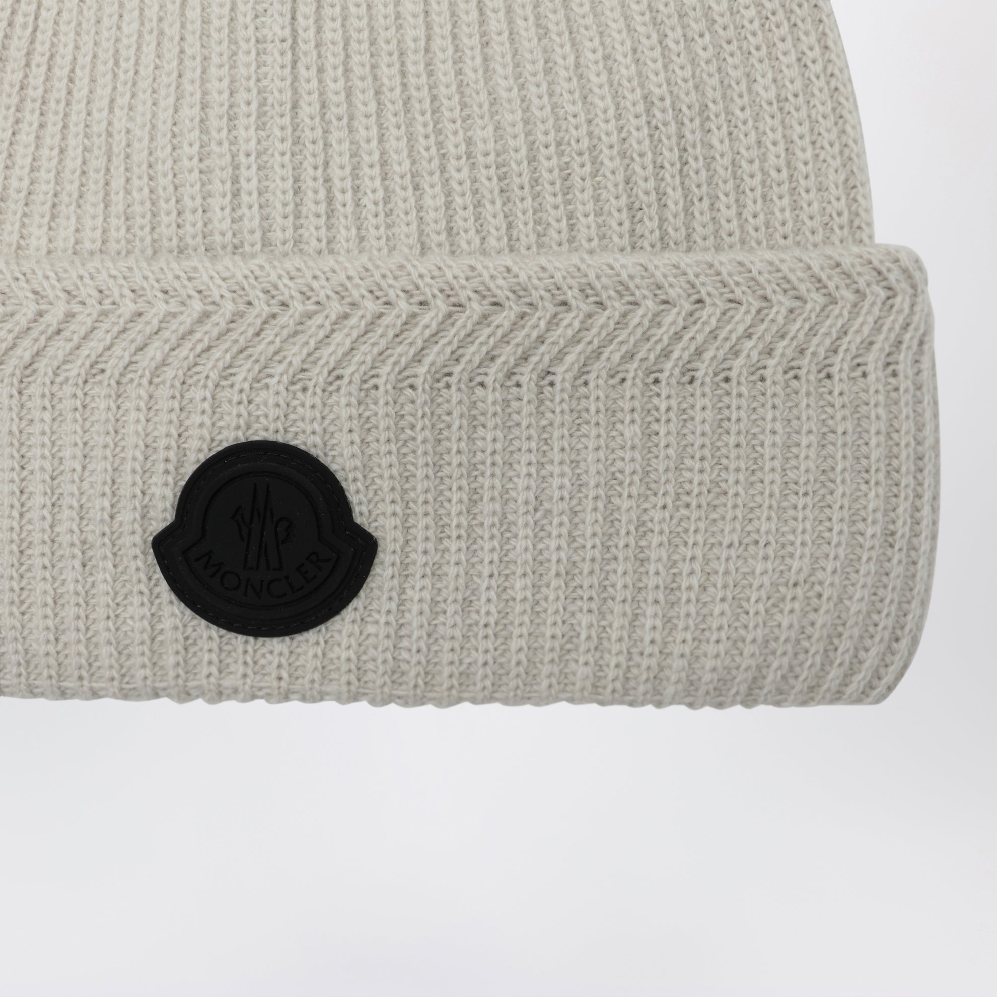 Berretto in lana e cashmere bianco