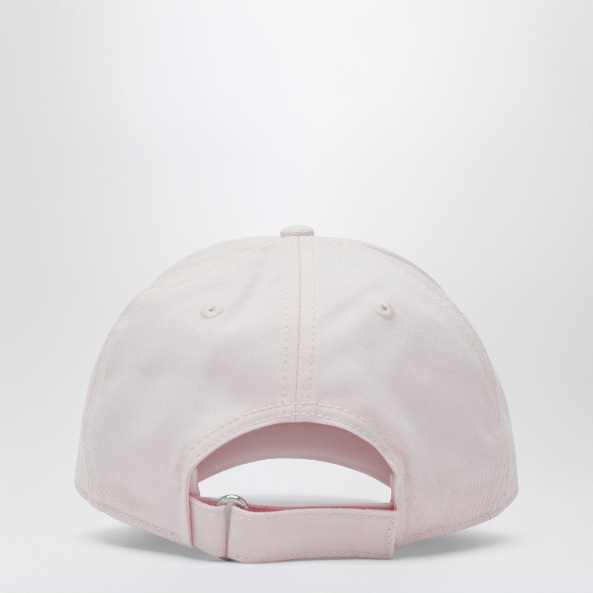 Pink baseball cap with logo patch